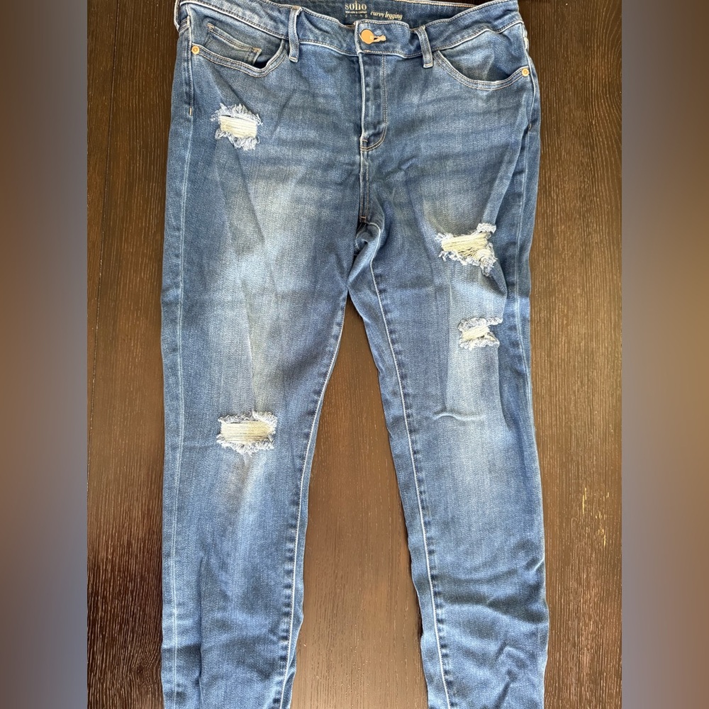 NY&Co Soho jeans stretchy denim - curvy leggings (jeggins)